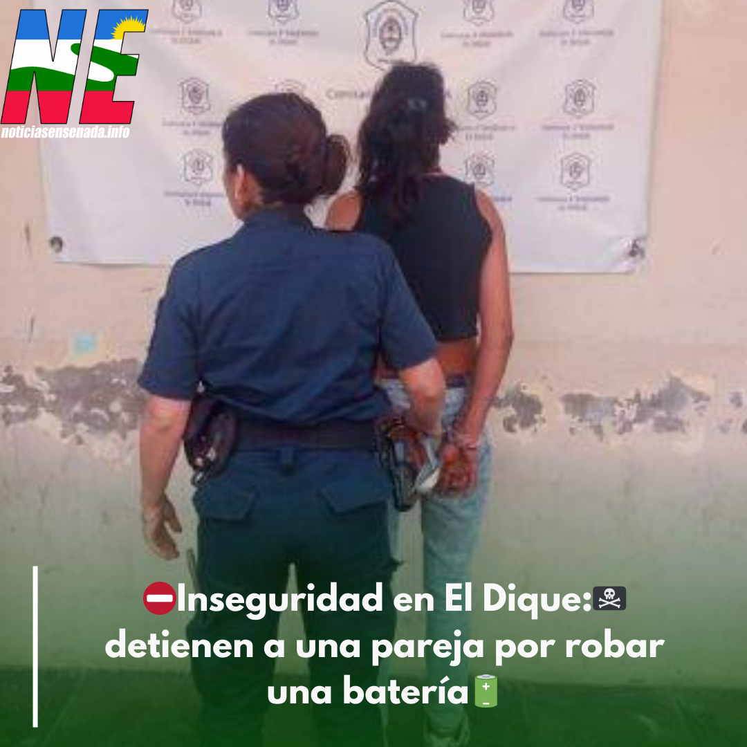 Inseguridad en Ensenada: detienen a una pareja por robar una batería